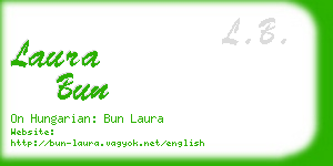 laura bun business card